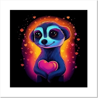 Meerkat Valentine Day Posters and Art